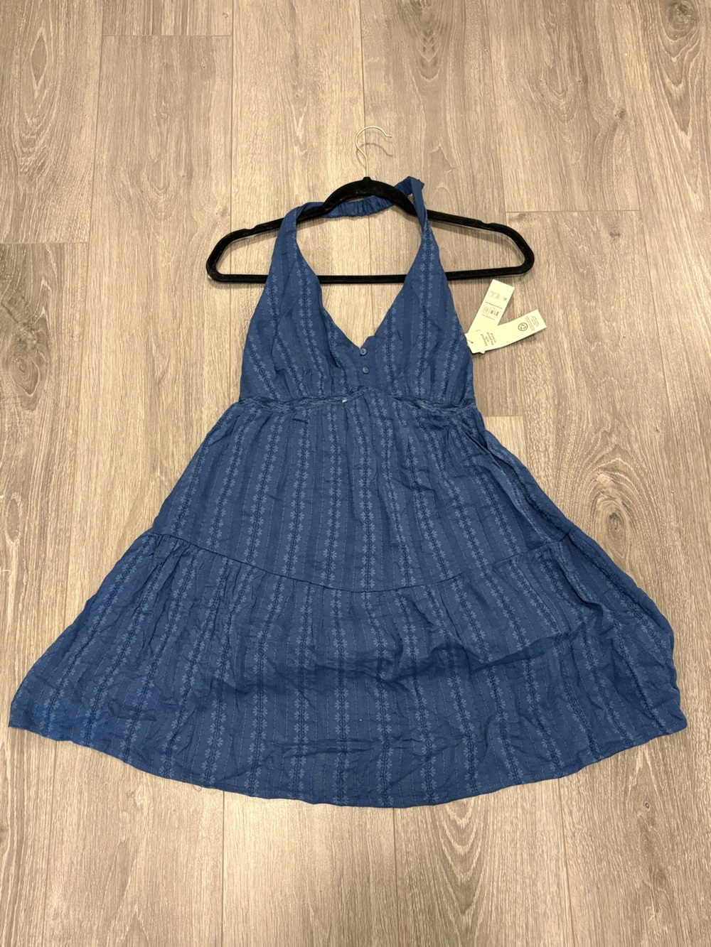 NWT Woman’s halter Navy Blue Sleeveless Sundress